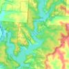 Burr Oak Reservoir topographic map, elevation, terrain