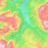 Val Badia topographic map, elevation, terrain