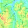 唐龙公园（在建） topographic map, elevation, terrain