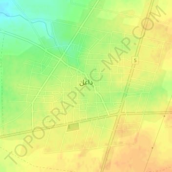 Dail topographic map, elevation, terrain