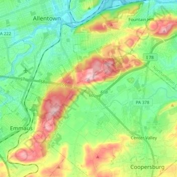 South Mountain topographic map - Thumbnail 