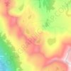 Kuna Crest topographic map, elevation, terrain