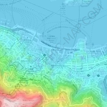 Tamar Park topographic map, elevation, terrain