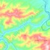 补远江 topographic map, elevation, terrain