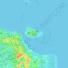 Ilha das Cobras topographic map, elevation, terrain