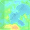 Big Portage Lake topographic map, elevation, terrain