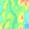 Pemaquid Pond topographic map, elevation, terrain