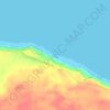 Praia da Peroba topographic map, elevation, terrain