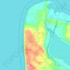 Sleeping Bear Dunes topographic map, elevation, terrain