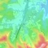 New Winterplace Dam topographic map, elevation, terrain