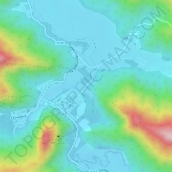 Jibacoa topographic map, elevation, terrain