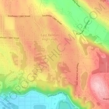 Lake Kathleen topographic map, elevation, terrain