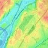 Jerome Park Reservoir topographic map, elevation, terrain