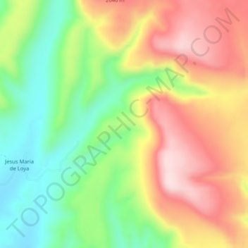 Cañon del Diablo topographic map, elevation, terrain
