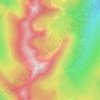 Gypsy Lakes topographic map, elevation, terrain