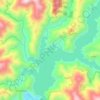 Ambuklao Reservoir topographic map, elevation, terrain