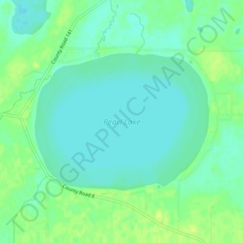 Pearl Lake topographic map, elevation, terrain