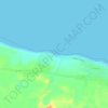 Praia da Baleia topographic map, elevation, terrain