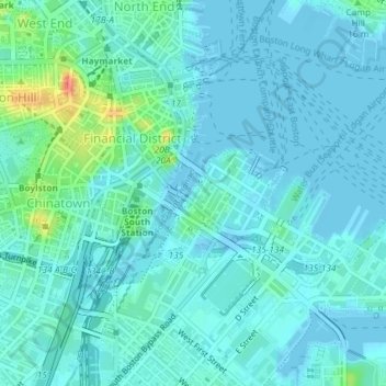 Smith Family Waterfront topographic map, elevation, terrain
