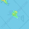 Isola dei Cavoli topographic map, elevation, terrain