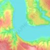 Камское водохранилище topographic map, elevation, terrain