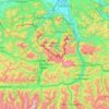 Salzachtal topographic map, elevation, terrain