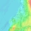 Blanchard Beach topographic map, elevation, terrain
