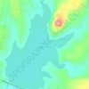 Presa La Purisima topographic map, elevation, terrain