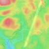 Lac Duplessis topographic map, elevation, terrain