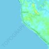 Hikkaduwa topographic map, elevation, terrain