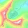 Iceberg Lake topographic map, elevation, terrain