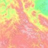 Chersky Range topographic map, elevation, terrain