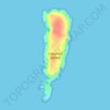Liguanea Island topographic map, elevation, terrain