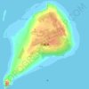 Iō Island topographic map, elevation, terrain