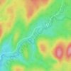 Lac Clarens topographic map, elevation, terrain