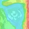 Diamond Island topographic map, elevation, terrain