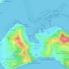 Plage du Canon topographic map, elevation, terrain