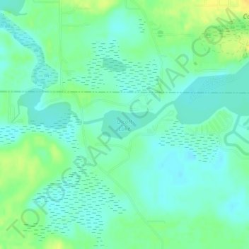 Olcott Lake topographic map, elevation, terrain