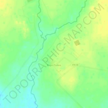 Верх-Пайва topographic map, elevation, terrain