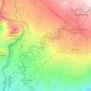 La Zapatera topographic map, elevation, terrain