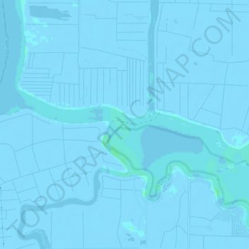 False River topographic map, elevation, terrain