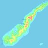 Pulau Fordate topographic map, elevation, terrain