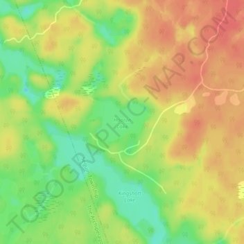 Hooton Lake topographic map, elevation, terrain