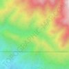 Santiago Canyon topographic map, elevation, terrain