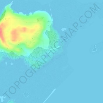 Nan Madol topographic map, elevation, terrain