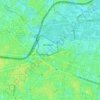 Margay topographic map, elevation, terrain