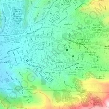 Plaza Pittsburgh topographic map, elevation, terrain
