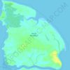 Ilha do Algodoal topographic map, elevation, terrain