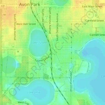 Calvin Porter Park topographic map, elevation, terrain