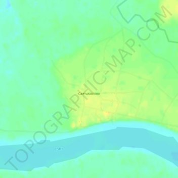 Салтымаково topographic map, elevation, terrain